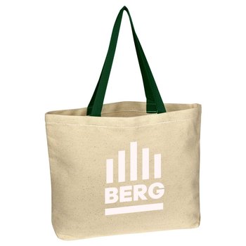 Natural Cotton Canvas Tote Bag-Personalization Available from Positive Promotions