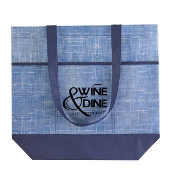 Distressed Non-Woven Tote Bag - Personalization Available from Positive Promotions
