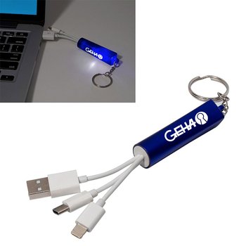 Light-Up-Your Logo Cable Set - Personalization Available from Positive Promotions