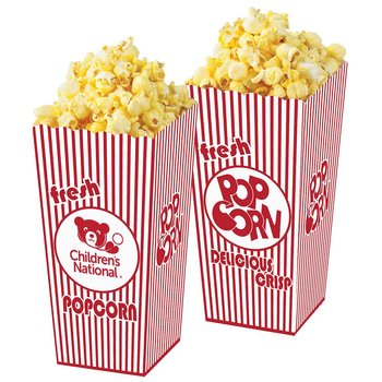 Empty Open Top Popcorn Box - Personalization Available from Positive Promotions