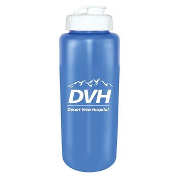 Grip Water Bottle With Antimicrobial Additive 32-Oz. - Personalization Available from Positive Promotions