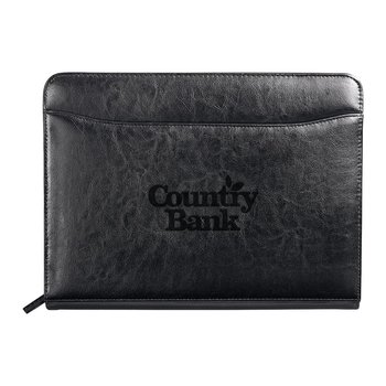 Renaissance Zippered Padfolio - Debossed Personalization Available from Positive Promotions