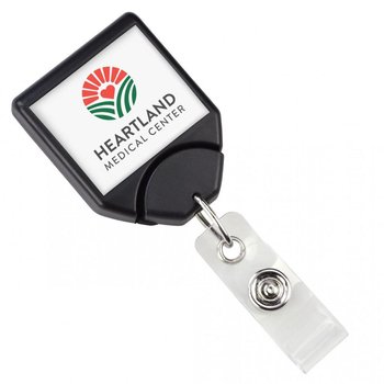 Retractable Badge Reel With Clip - Personalization Available from Positive Promotions
