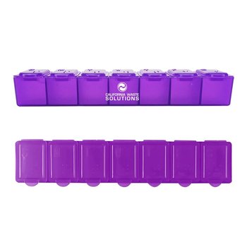 7 Day Pill Container-Personalization Available from Positive Promotions