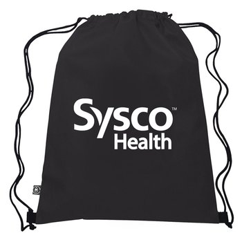 rPET Drawstring Sports Backpack - Personalization Available from Positive Promotions