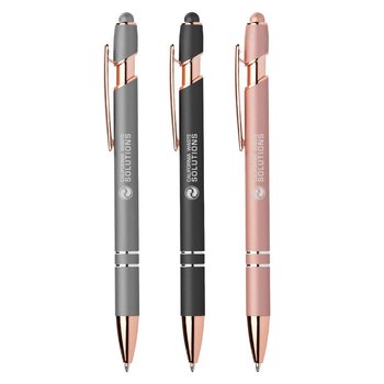 Ellipse Softy Rose Gold Metallic with Stylus-Personalization Available from Positive Promotions