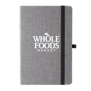 Strand Snow Canvas Bound Journal - Personalization Available from Positive Promotions