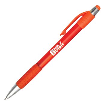 Screamer Pen With Rubber Grip-Personalization Available from Positive Promotions