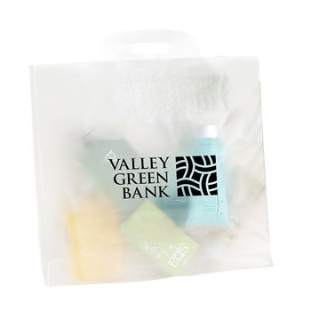 Frosted Soft Bridge Handle Bag-Personalization Available from Positive Promotions