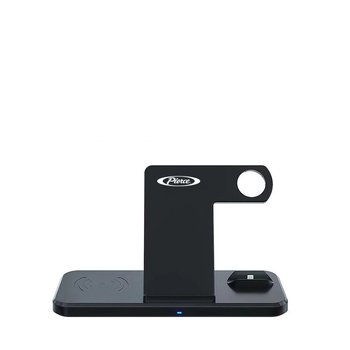 4-in-1 Qi Wireless Charging, USB Output, Airpods (lightning), iWatch Charging Stand- Personalization Available from Positive Promotions