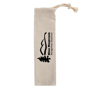 Cotton Carrying Pouch- Personalization Available from Positive Promotions