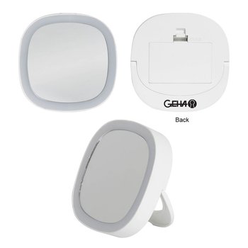 Illumination Mirror with Stand - Personalization Available from Positive Promotions