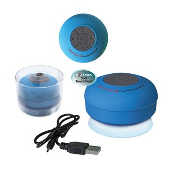Halcyon Waterproof Bluetooth Speaker- Full Color Digital Personalization Available from Positive Promotions