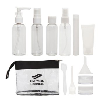 12 Piece Travel Kit with Labels- Personalization Available from Positive Promotions
