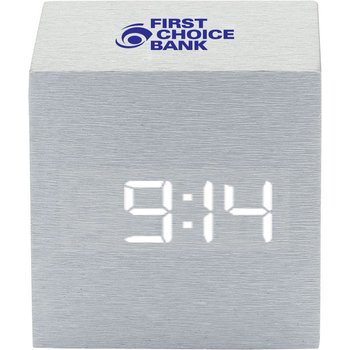 Cube Clock-Personalization Available from Positive Promotions