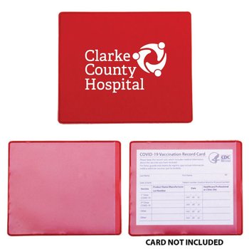 COVID-19 Vaccination Card Holder-Personalization Available from Positive Promotions