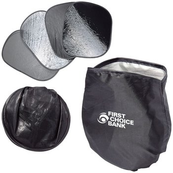 4-Piece Car Sun Shade - Personalization Available from Positive Promotions