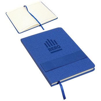Council Textured Journal With Phone + Pen Holder - Personalization Available from Positive Promotions