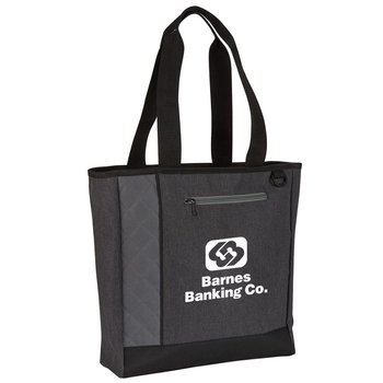 Mod Zippered Tote Bag - One-Color Personalization Available from Positive Promotions