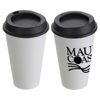 Caf Sustainable To-Go Cup - 17 Oz. - Personalization Available from Positive Promotions