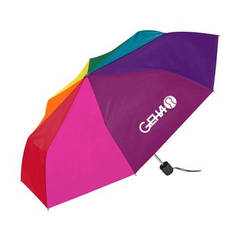 Mini Compact Umbrella - Rainbow from Positive Promotions