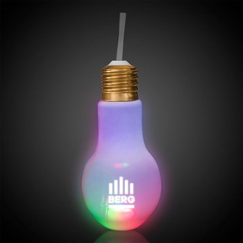 LED Light Bulb Cup with Straw 16 oz. from Positive Promotions