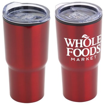 Odyssey Stainless-Steel/Polypropylene Travel Tumbler 20-Oz. - Personalization Available from Positive Promotions