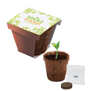 Coco Planter Kit - Full Color Personalization Available from Positive Promotions