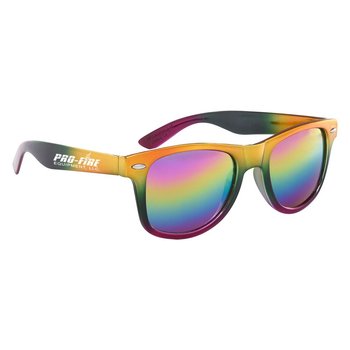 Metallic Rainbow Malibu Sunglasses - Personalization Available from Positive Promotions
