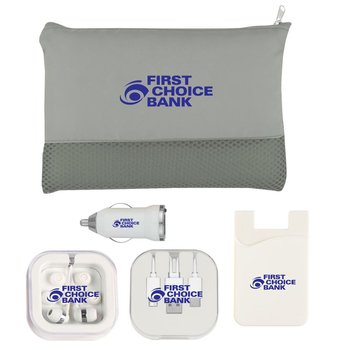 On-The-Go Tech Essentials Kit - Personalization Available from Positive Promotions
