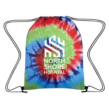 Tie-Dye Drawstring Bag - One-Color Personalization Available from Positive Promotions
