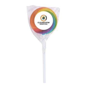 Pride Swirl Lollipop - Personalization Available from Positive Promotions