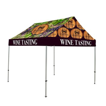 10' Premium Dye-Sublimated Gable Tent Kit - Full Color Personalization Available from Positive Promotions