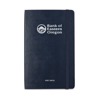 Moleskine Hard Cover Large Double Layout Notebook - Personalization Available from Positive Promotions