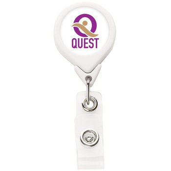 Round Badge Reel - Full Color Personalization Available from Positive Promotions