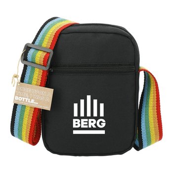 Rainbow rPET Crossbody Tote - One-Color Personalization Available from Positive Promotions