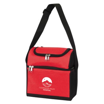 Dual Insulated Compartment Cooler Bag - Personalization Available from Positive Promotions