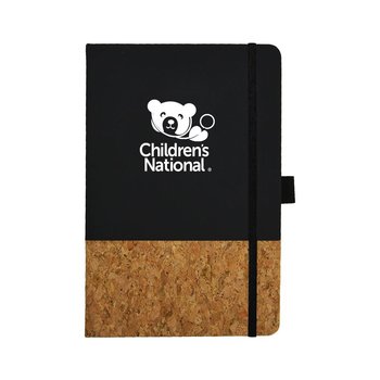 Soft Touch Cork Hard Cover Journal - Personalization Available from Positive Promotions