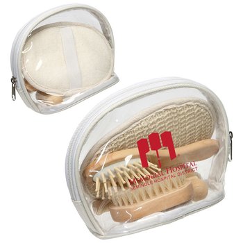 4-Piece Natural Spa Kit - Personalization Available from Positive Promotions