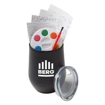 Adult Paint Set and Wine Tumbler - Personalization Available from Positive Promotions