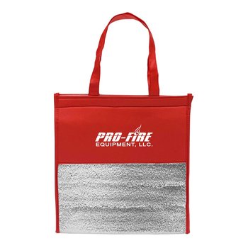 Non-Woven Zippered Foil-Lined Cooler Bag - Personalization Available from Positive Promotions