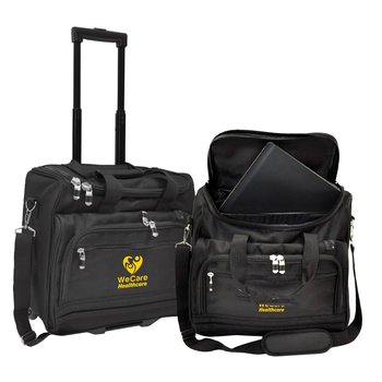 Laptop Briefcase On Wheels - Personalization Available from Positive Promotions