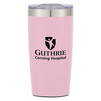 Pink Two- Tone Landon Tumbler 20 Oz - Personalization Available from Positive Promotions