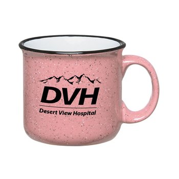 Breast Cancer Awareness Campfire Mug 15 oz. - One-Color Personalization Available from Positive Promotions