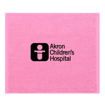 Pink Rally Towel - Personalization Available from Positive Promotions