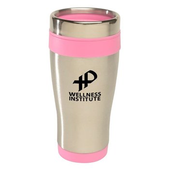 Pink Awareness Tumbler 16 Oz - Personalization Available from Positive Promotions
