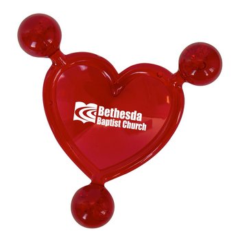 Heart Shaped Massager - Personalization Available from Positive Promotions
