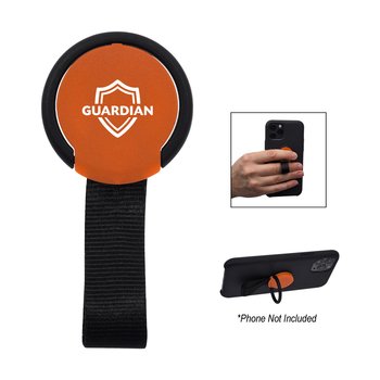 Token Phone Ring And Stand With Loop - Personalization Available from Positive Promotions