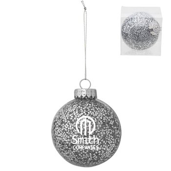 Holiday Glitz Ornament - Personalization Available from Positive Promotions