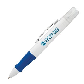 Spritzer Refillable Sanitizer Ballpoint Pen - Personalization Available from Positive Promotions
